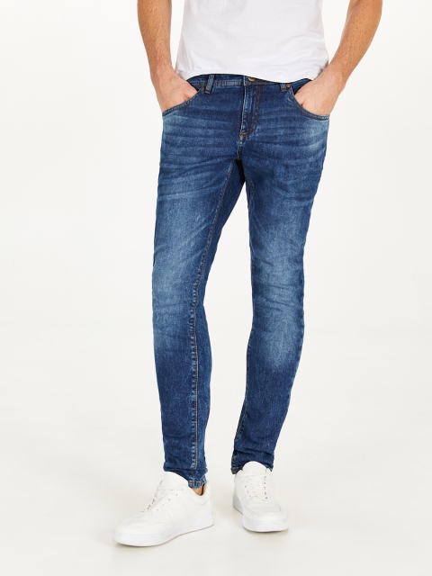 

OVS Men Blue Skinny Fit Low-Rise Clean Look Stretchable Jeans