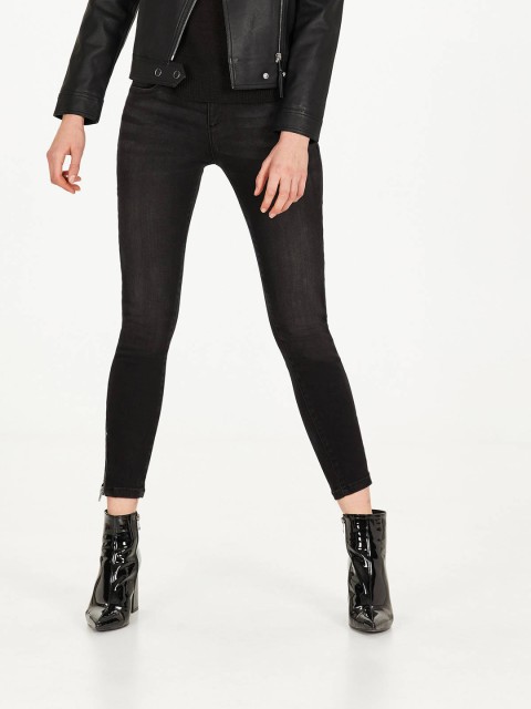 

OVS Women Black Super Skinny Fit Mid-Rise Clean Look Stretchable Jeans
