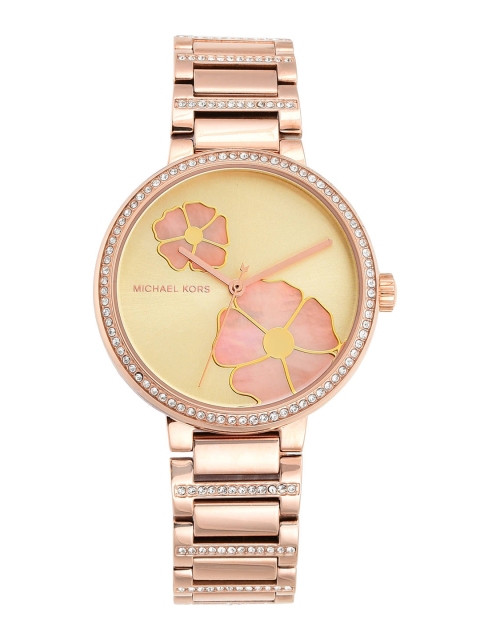 

Michael Kors Women Gold-Toned & Rose Gold Analogue Watch