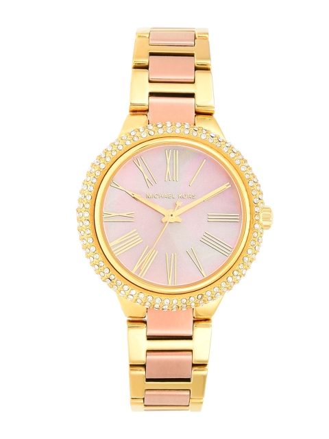 Michael Kors Women Rose Gold & Gold-Toned Analogue Watch