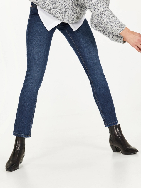 

OVS Women Blue Slim Fit Mid-Rise Clean Look Jeans