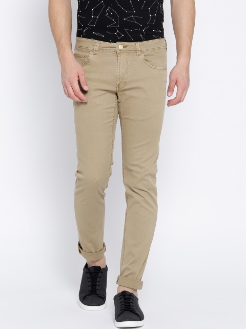 

OVS Men Beige Regular Fit Solid Regular Trousers