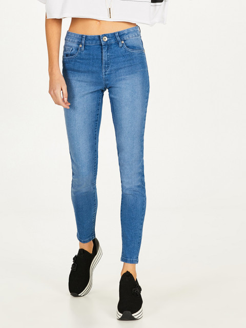 

OVS Women Blue Skinny Fit Mid-Rise Clean Look Stretchable Jeans