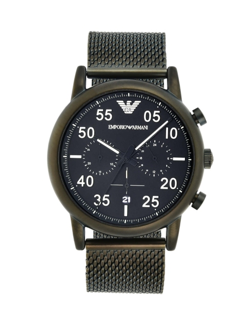

Emporio Armani Men Black & Green Analogue Watch