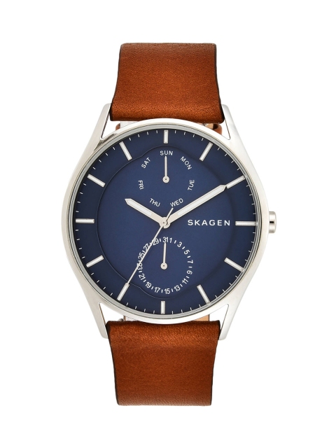 

SKAGEN Men Blue & Silver-Toned Analogue Watch SKW6449I