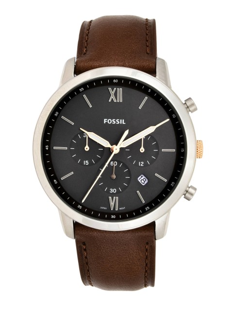 

Fossil Men Grey & Silver-Toned Analogue Watch FS5408I