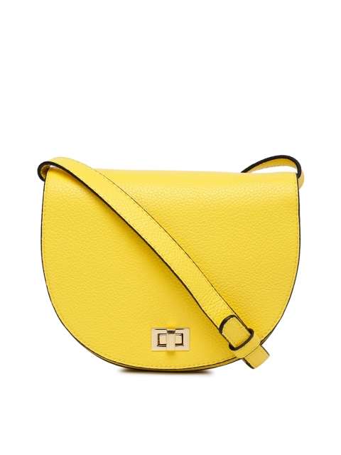 

Steve Madden Yellow Textured Sling Bag