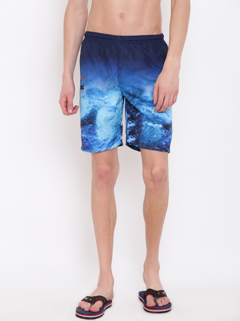 

Sweet Dreams Men Pack of 2 Blue Printed Lounge Shorts
