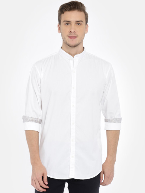 

FIFTY TWO Men White Smart Regular Fit Solid Casual Shirt
