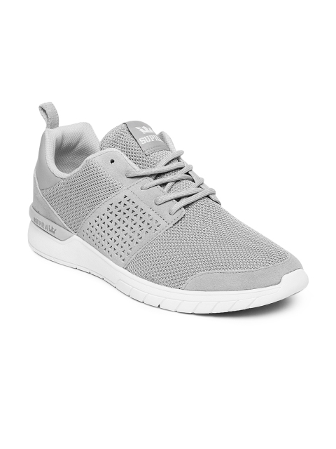 

Supra Men Grey Scissor Nubuck Sneakers