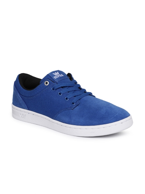 

SUPRA Men Blue Chino Court Solid Slip-On Sneakers