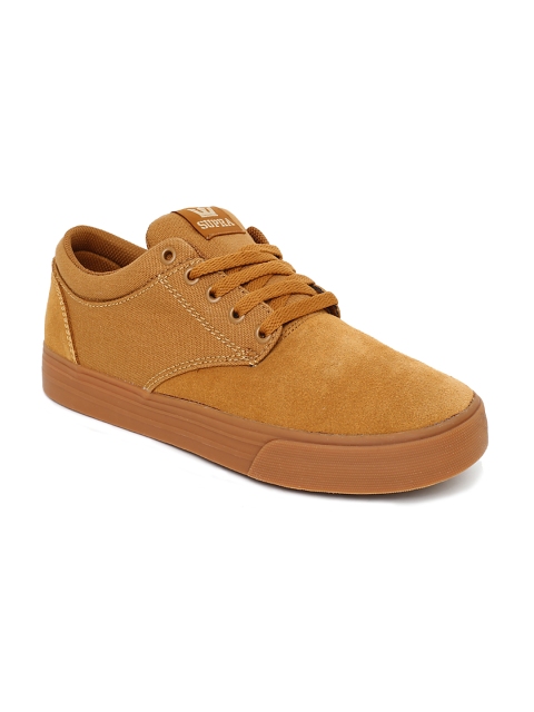 

Supra Men Tan Brown Suede Leather Sneakers