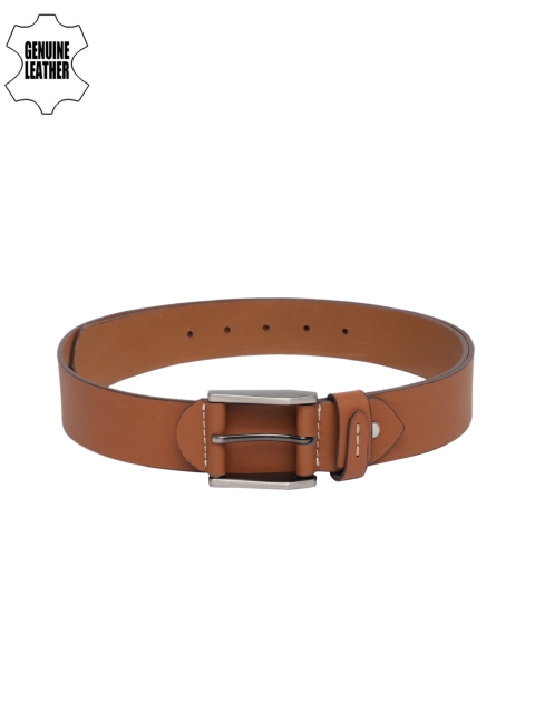 

Mast & Harbour Men Brown Solid Leather Belt