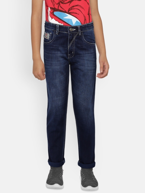 

Gini and Jony Boys Blue Slim Fit Mid-Rise Clean Look Jeans