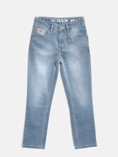 

Gini and Jony Boys Blue Slim Fit Mid-Rise Clean Look Stretchable Jeans