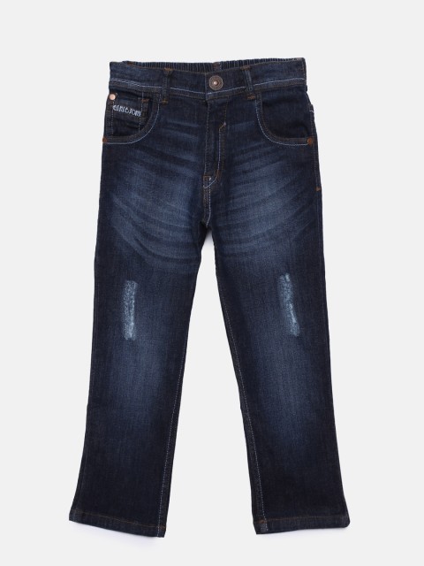 

Gini and Jony Boys Blue Slim Fit Mid-Rise Jeans