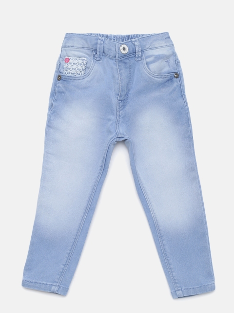 

Palm Tree Girls Blue Slim Fit Mid-Rise Clean Look Stretchable Jeans