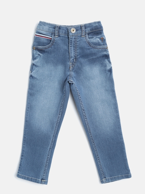 

Palm Tree Boys Blue Regular Fit Mid-Rise Clean Look Stretchable Jeans