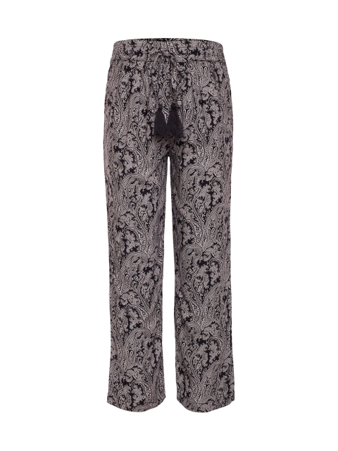 

Oxolloxo Girls Black Comfort Regular Fit Printed Regular Trousers