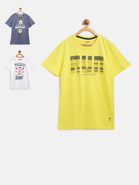 

Palm Tree Boys Pack of 3 Printed T-shirts, Navy blue