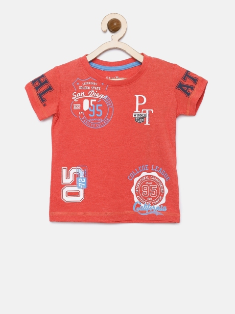

Palm Tree Boys Red Printed Round Neck T-shirt