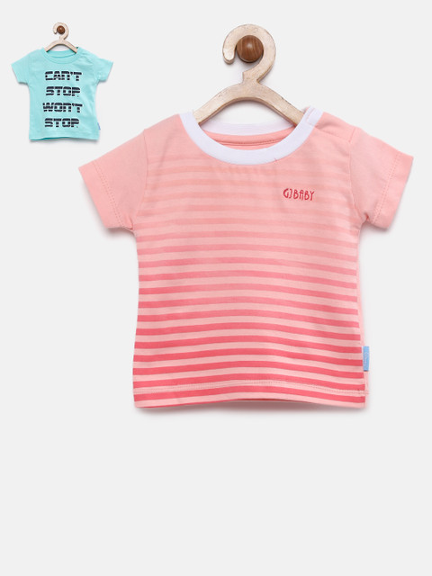 

Gini and Jony Pack of 2 Boys T-Shirts, Pink