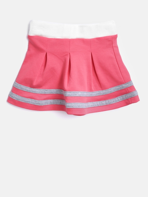 

Gini and Jony Girls Pink Pleated A-Line Skirt