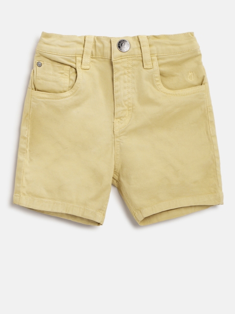 

Gini and Jony Boys Beige Solid Regular Fit Chino Shorts