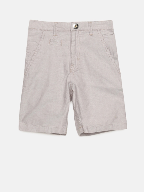 

Gini and Jony Boys Beige Solid Regular Fit Shorts