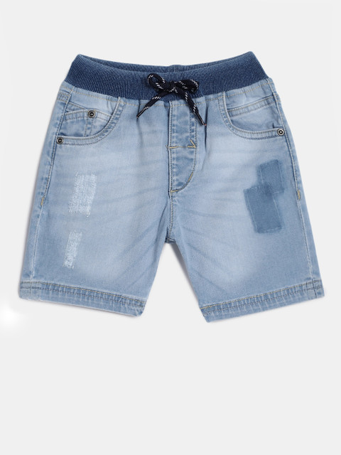 

Gini and Jony Boys Blue Washed Regular Fit Denim Shorts