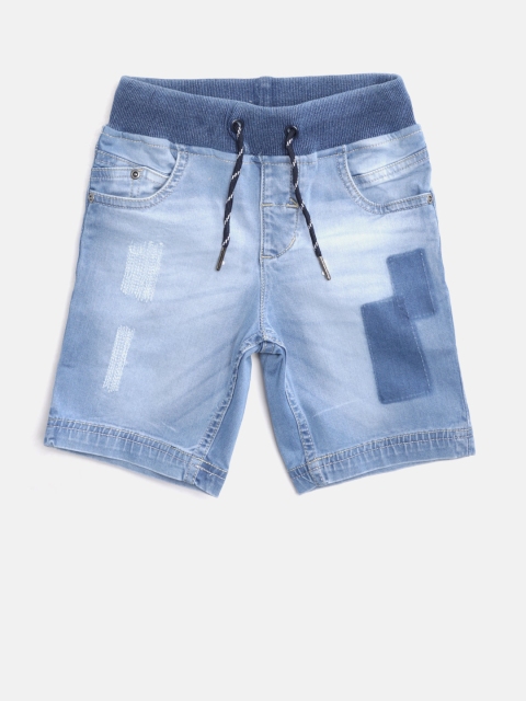 

Gini and Jony Boys Blue Washed Regular Fit Denim Shorts