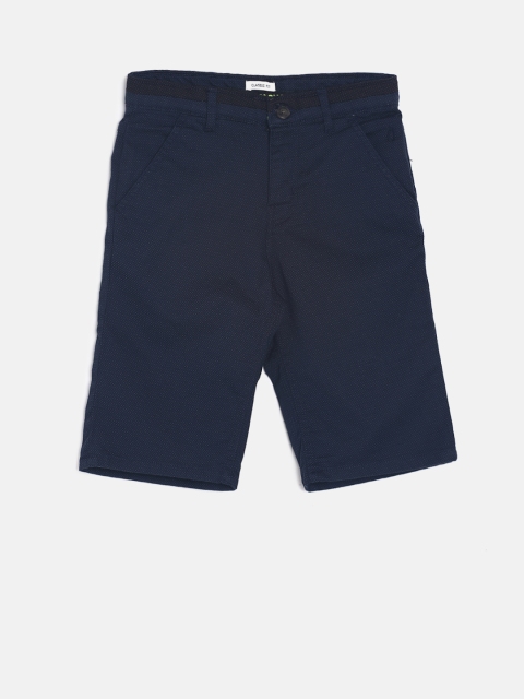 

Gini and Jony Boys Navy blue Printed Regular Fit Regular Shorts
