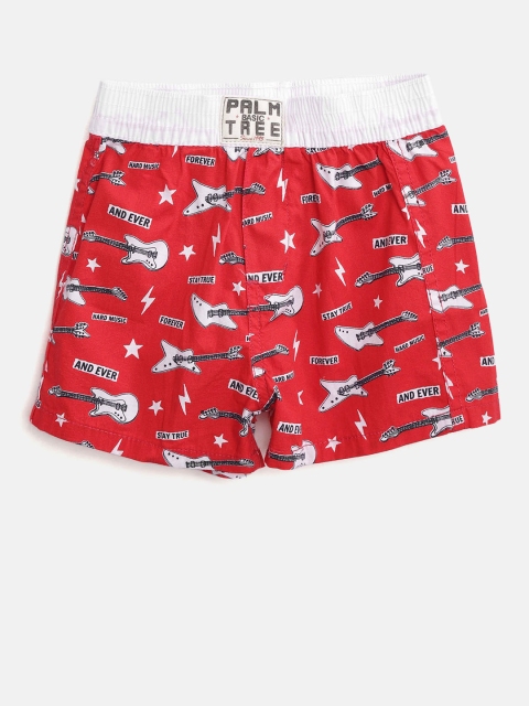 

Palm Tree Boys Red & White Printed Boxers 131246518276 C457