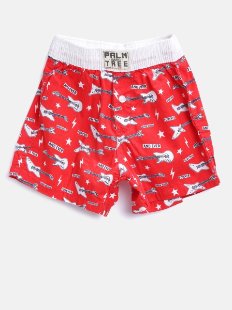 

Palm Tree Boys Red & White Printed Regular Fit Boxers 131246518276 C457