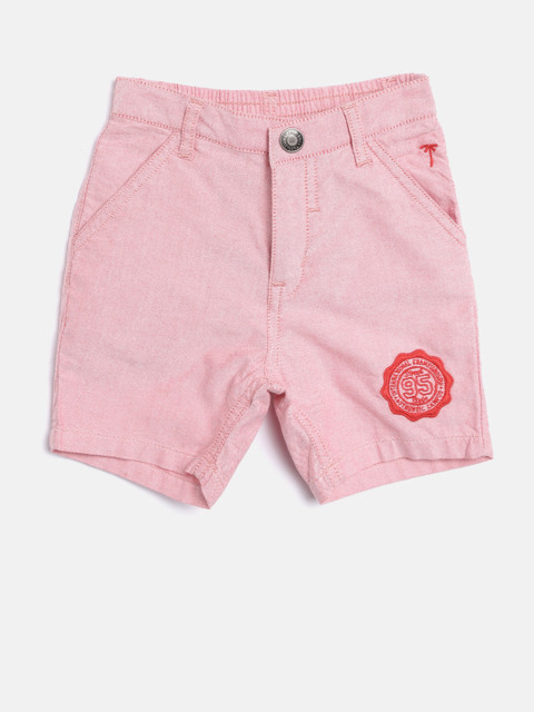 

Palm Tree Boys Pink Solid Regular Shorts