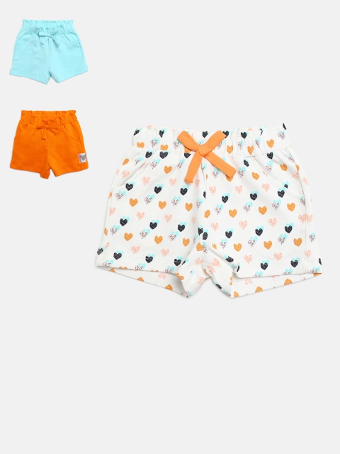 

Gini and Jony Girls Pack of 3 Printed Regular Fit Shorts, White