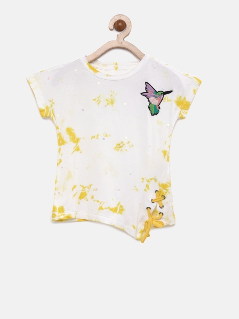 

Gini and Jony Girls Yellow Solid Top