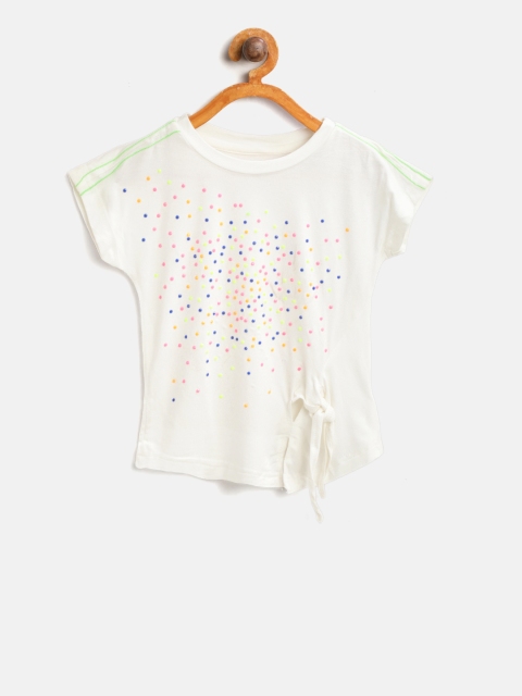 

Gini and Jony Girls White Embellished Top