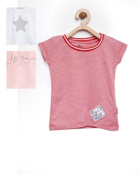 

Gini and Jony Girls Pack of 3 Tops, Pink