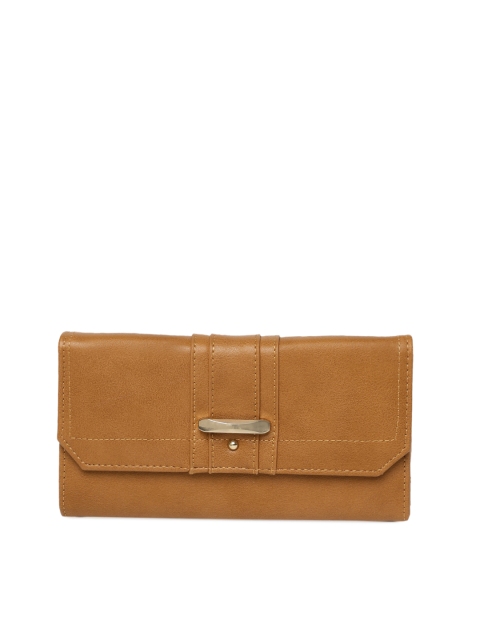 

Allen Solly Women Tan Brown Solid Three Fold Wallet