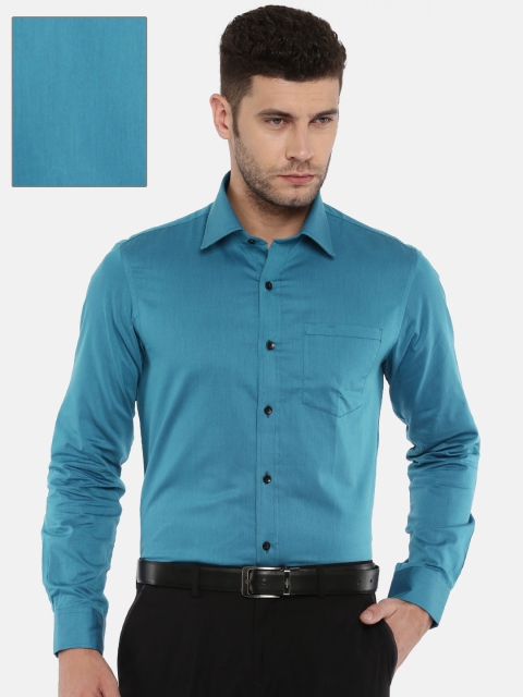 

Arrow Men Teal Snug Slim Fit Solid Formal Shirt