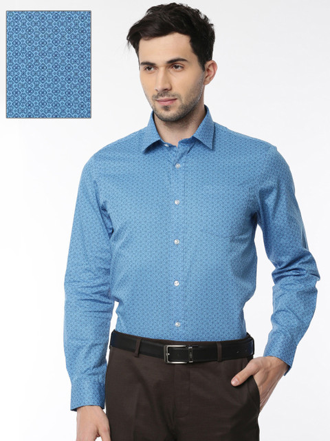 

Arrow Men Blue Snug Slim Fit Printed Formal Shirt