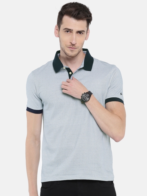 

Arrow Sport Men Blue Printed Polo Collar T-shirt