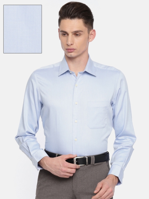 

Arrow Men Blue & White Regular Fit Self Design Formal Shirt