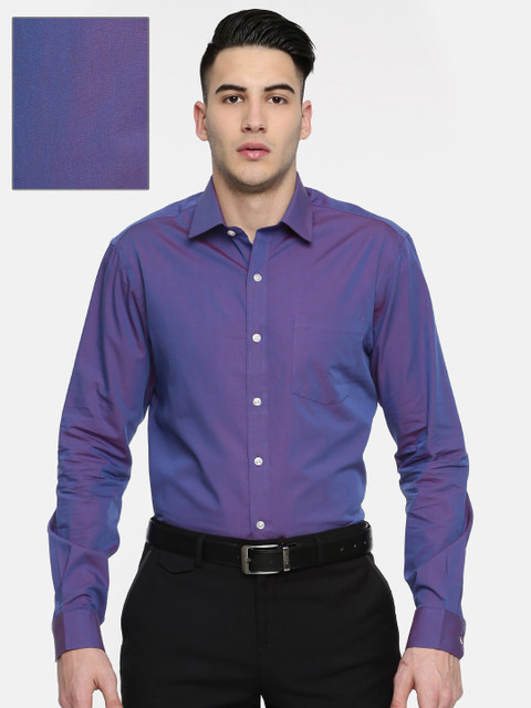 

Arrow Men Purple Snug Slim Fit Solid Formal Shirt
