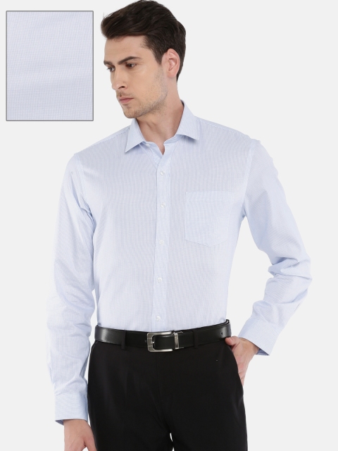 

Arrow Men Blue & White Slim Fit Checked Formal Shirt