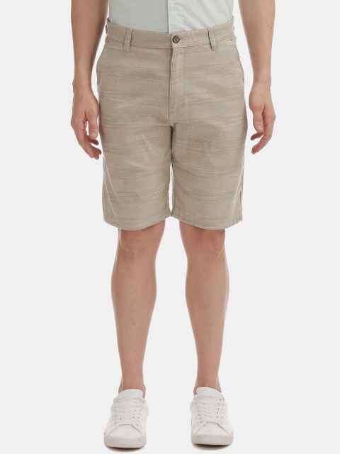 

Arrow Sport Men Brown Self Design Regular Fit Regular Shorts