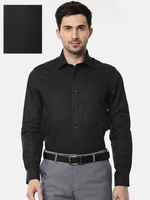 

Arrow Men Black Slim Fit Self-Striped Formal Shirt