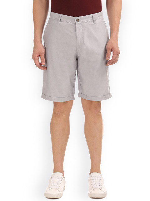 

Arrow Sport Men Grey Solid Regular Fit Regular Shorts