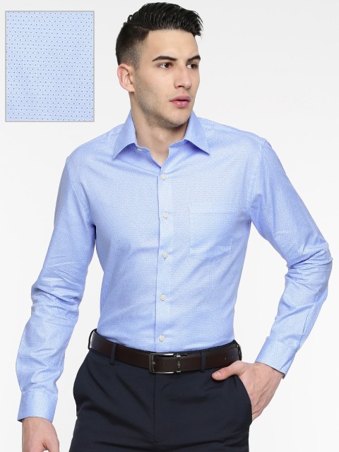 

Arrow Men Blue Snug Slim Fit Printed Formal Shirt